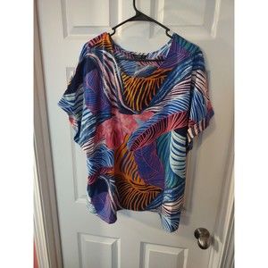 Shein Curve Top Plus Size 3XL Multicolor Short Sleeve